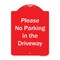 Signmission Please No Parking In Driveway Heavy-Gauge Aluminum Architectural Sign, 24" x 18", RW-1824-9935 A-DES-RW-1824-9935 - alternate 1